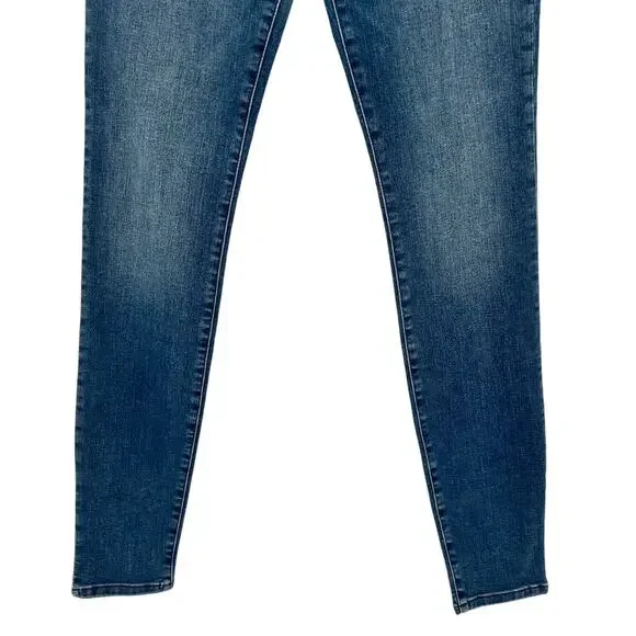 Good American Womens Good Legs Fray Waistband Skinny Jeans Size 0 Waist 25 - Picture 5 of 11